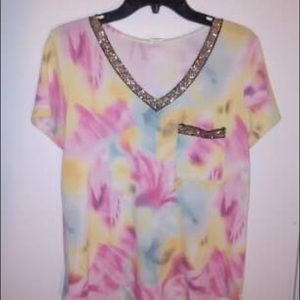 Ladies Tie died xl Boutique shop top